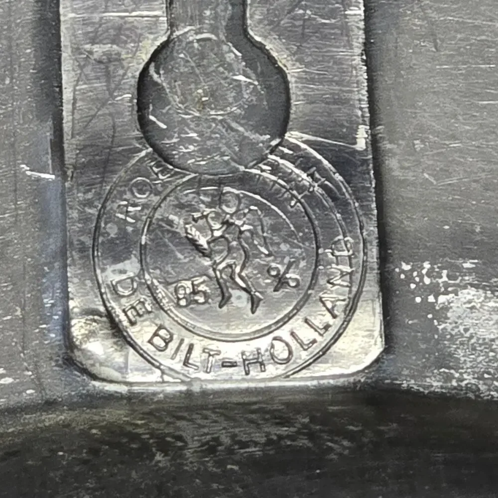 Vintage Engraved Roelan De Bilt Holland St Stephen's Cathedral Pewter Plate